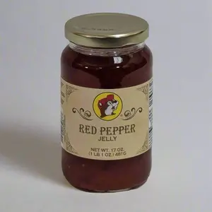 Buc-ee's Red Pepper Jelly 17 oz Sweet Spicy Southern Flavor for Spreads Glazes & Dips Cream Cheese Compatible Texan Tradition
