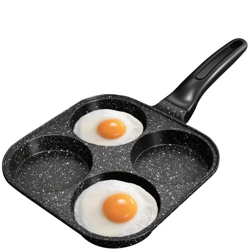 1pc Premium Omelet Pans Non-stick Breakfast Skillet for Eggs, Burgers And Omelettes - Heat-resistant Wooden Handle, Easy Food Release, Easy to Clean - Perfect for Home Kitchen Cooking