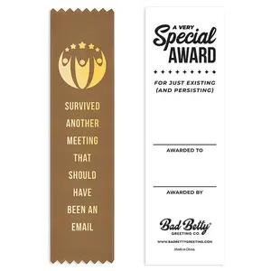 Survived Another Meeting Award Ribbon