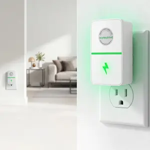 2/4PCS Plug In Power Box with US Plug, SmartPlug Device, Device Plug-in for Home & Office US Plug Compatible with 90–250V Input Range