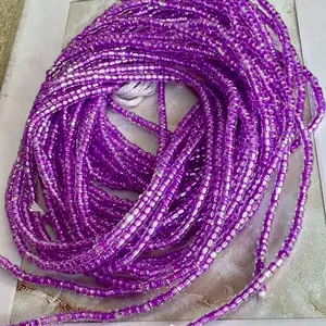 Seed Bead Tie On Body Jewelry - Single Color Waistbeads for Women, Adjustable Length Up to 60", Cotton Threading, Individual Sale