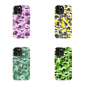 BAPE 4-Color Camouflage Case — Suitable for iPhone 11–17 Pro Max/Plus and Samsung Galaxy S23–25