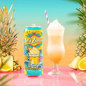 Arizona Original Whipped Pineapple Orange Beverage - Fruit Cocktail Juice 22 FL.OZ. - Exclusive Rare Tropical Drink