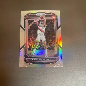 Shaedon Sharp Silver Prizm Rookie.