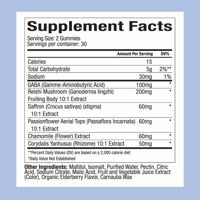 WonderSleep Mushroom Gummies by Plant People - Sugar Free, Melatonin Free, All Natural Sleep Gummy Supplement Healthcare Dietary