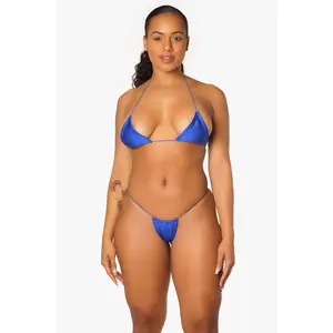 Royal Blue Micro Mini Bikini Set
