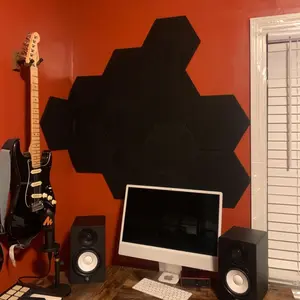 12-Pack Soundproofing Panels - 12"x10"x0.4" Self-Adhesive Soundproof Wall Panels, High-Density Acoustic Panels, Decorative Noise Reduction Felt Wall Tiles for Home and Office Acoustic Treatment, Suitable for Recording Studios, Home Theater, and Game Rooms