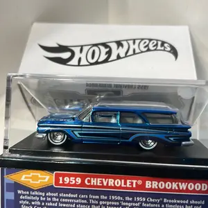 Hotwheels RLC 1959 Chevy Brookwood (2025) Spectraflame blue. Impala. Wagon.