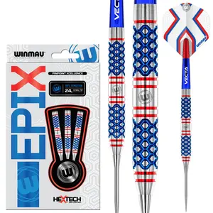 Winmau Epix Steel Tip Dart Set 24 gram 90% Tungsten Alloy