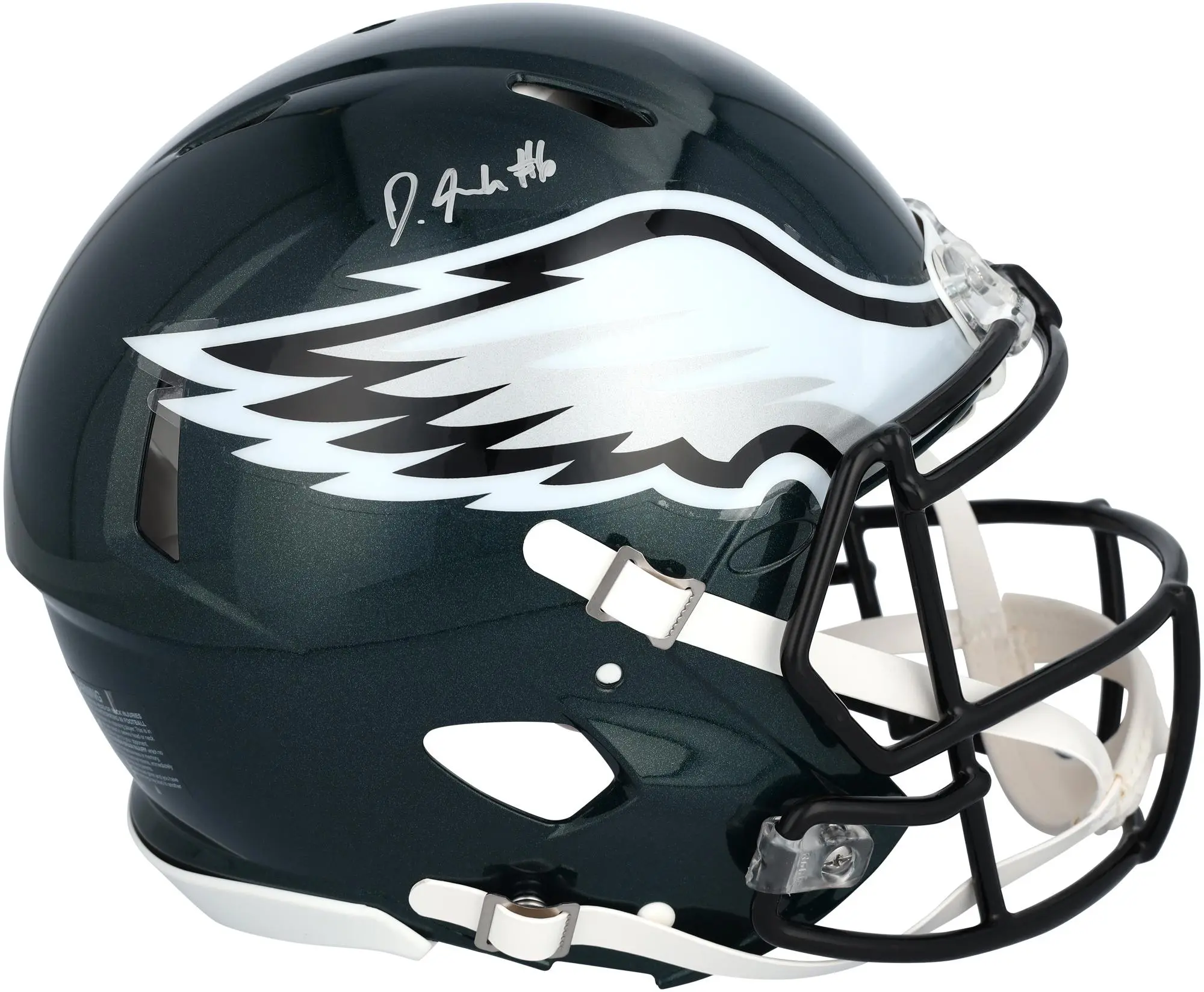 DeVonta Smith Philadelphia Eagles Autographed Riddell Super Bowl LIX Champions Logo Speed Authentic Helmet - Fanatics Authentic Certified