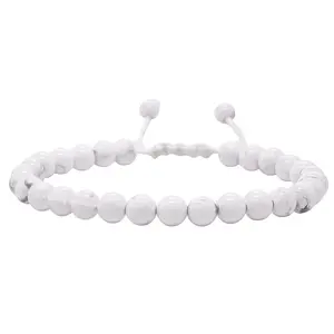 Amazing Gemstone Natural Crystal Bracelet - 6mm Adjustable Beaded Jewelry, Unisex Protection Healing Accessory, Stocking Stuffers Gift