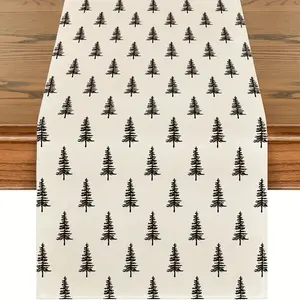 1 pc, Christmas Tree Table Runner, a Seasonal Winter Kitchen Table Decoration, Suitable For Party Decorations At Home