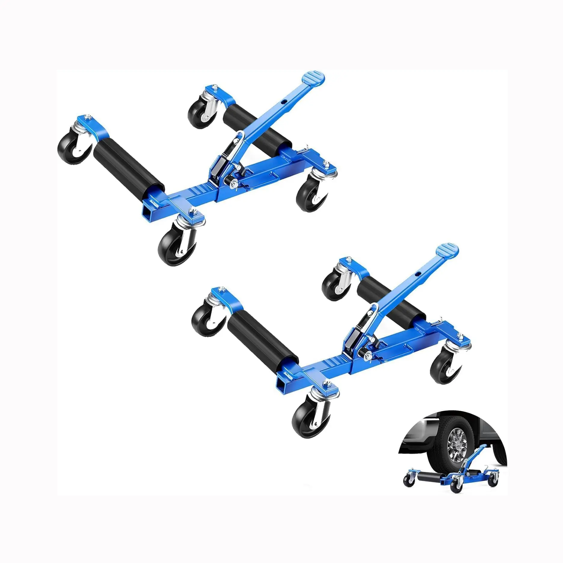 1 Steel Mechanical Mobile Tire Jack | 1500 Lbs | Blue
