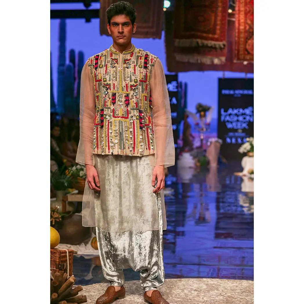 Umair stone organza bandi and kurta set