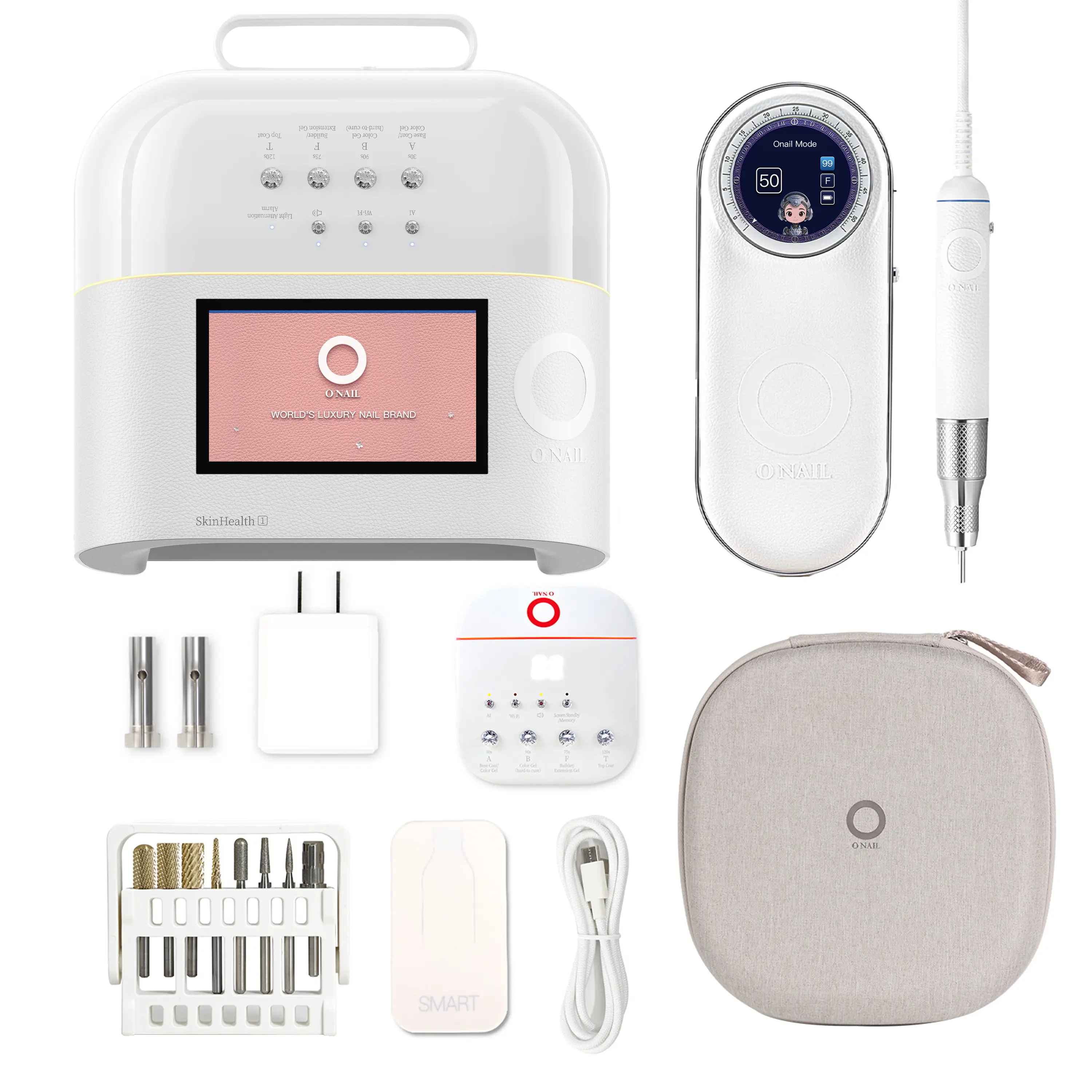 O Nail AI LED Nail Lamp and Professional Nail Drill Set