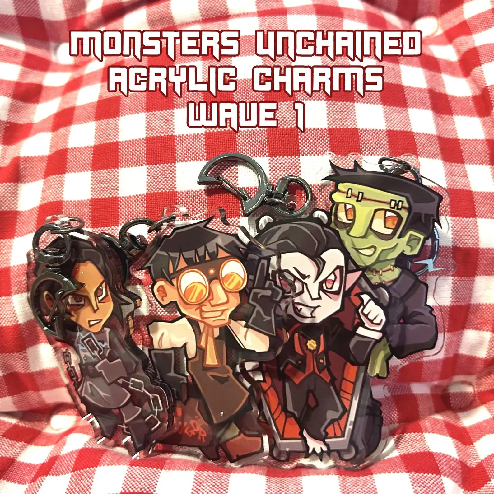 Monsters Unchained Acrylic Keychains, Perfect Gift for Fans & Collectors, Halloween gifts