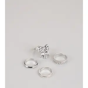 Tied To Shine Four-Piece Ring Set