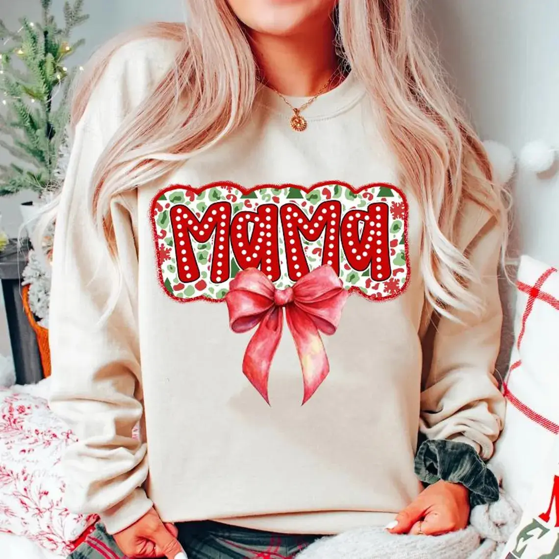 Christmas Mama Coquette Shirt, Mama Claus Shirt, Christmas Tree Cake Shirt, Christmas coquette bow Shirt, Doodles Xmas, Candy Cane Santa Hot Cocoa