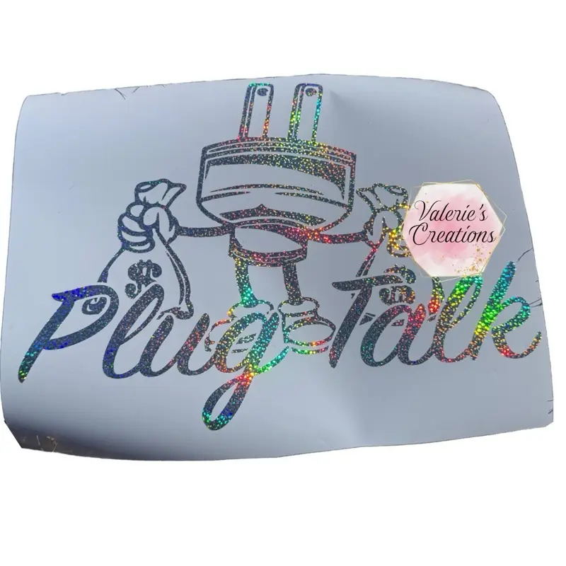 Plug Talk 12x10 Truck Decal - Original Design for Trucking and Outdoor Use
