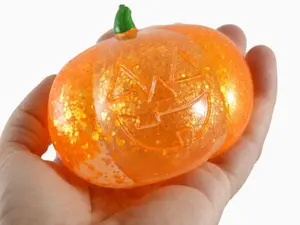 Large Pumpkin Squishy | Glitter Sensory Stress Relief Toy | Fall Pumpkin Fidget