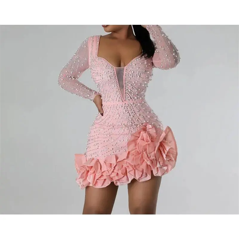 white mini silk dress Calanthe Mini Dress