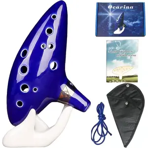 Legend of  Ocarina Instrument Alto C 12 Hole Ocarinas of Time Ceramic Ocarina  Instruments for Adults with Storage Bag