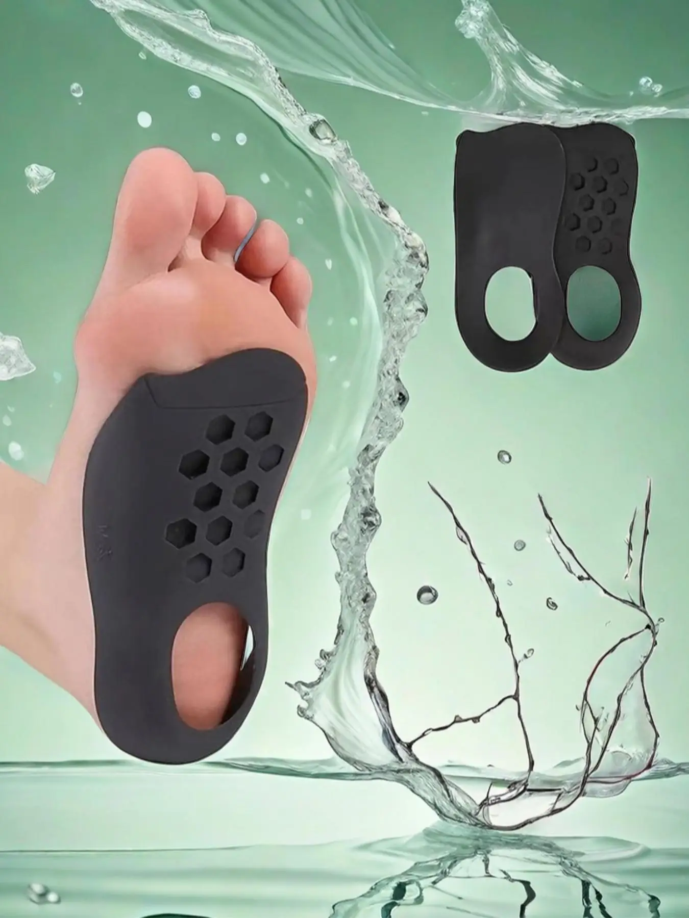 U-shaped Arch Support Shoe Insoles, Soft Silicone Arch Support Insoles, Arch Support For Plantar Fasciitis, Perfect For Flat Feet Arch Support