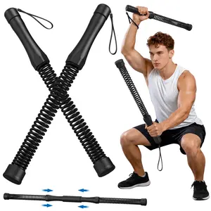 RELIFE 2-in-1 Cordless Battle Ropes, Upgraded Weighted Ropeless Workout Gear, Portable Home Sports Equipment, Multi-Purpose Fitness Stick For Indoor Outdoor Daily Activities