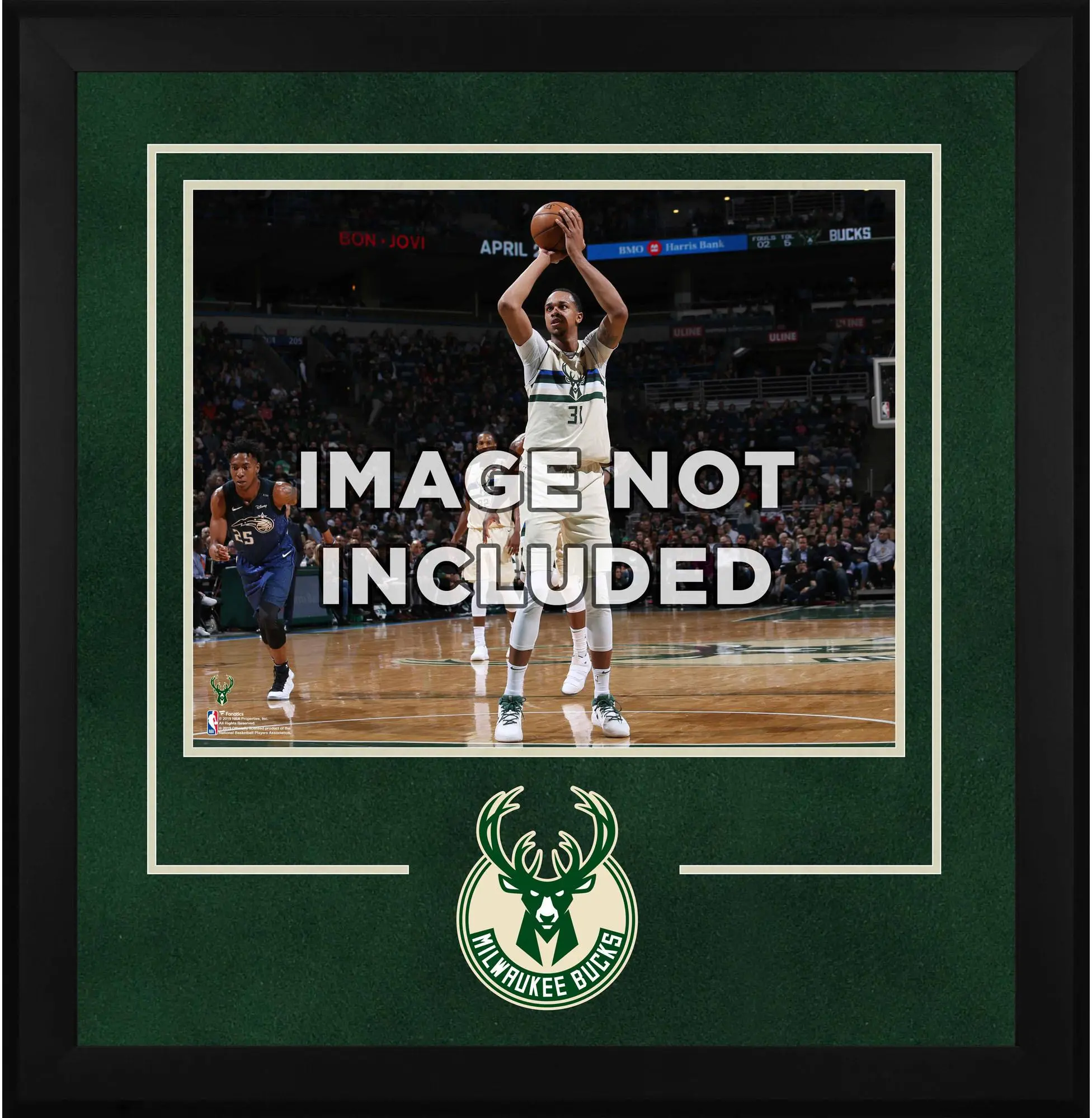 Milwaukee Bucks Deluxe 16" x 20" Frame -