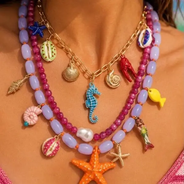 Charm-Accented Player Collar Accessory