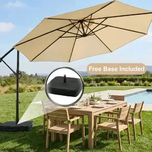 10Ft Umbrella With Base - Sturdy Outdoor Shade Provider for Parties Picnics Festivals - Easy Setup & Store - Compact & Versatile Design - Free Base Included patio umbrella