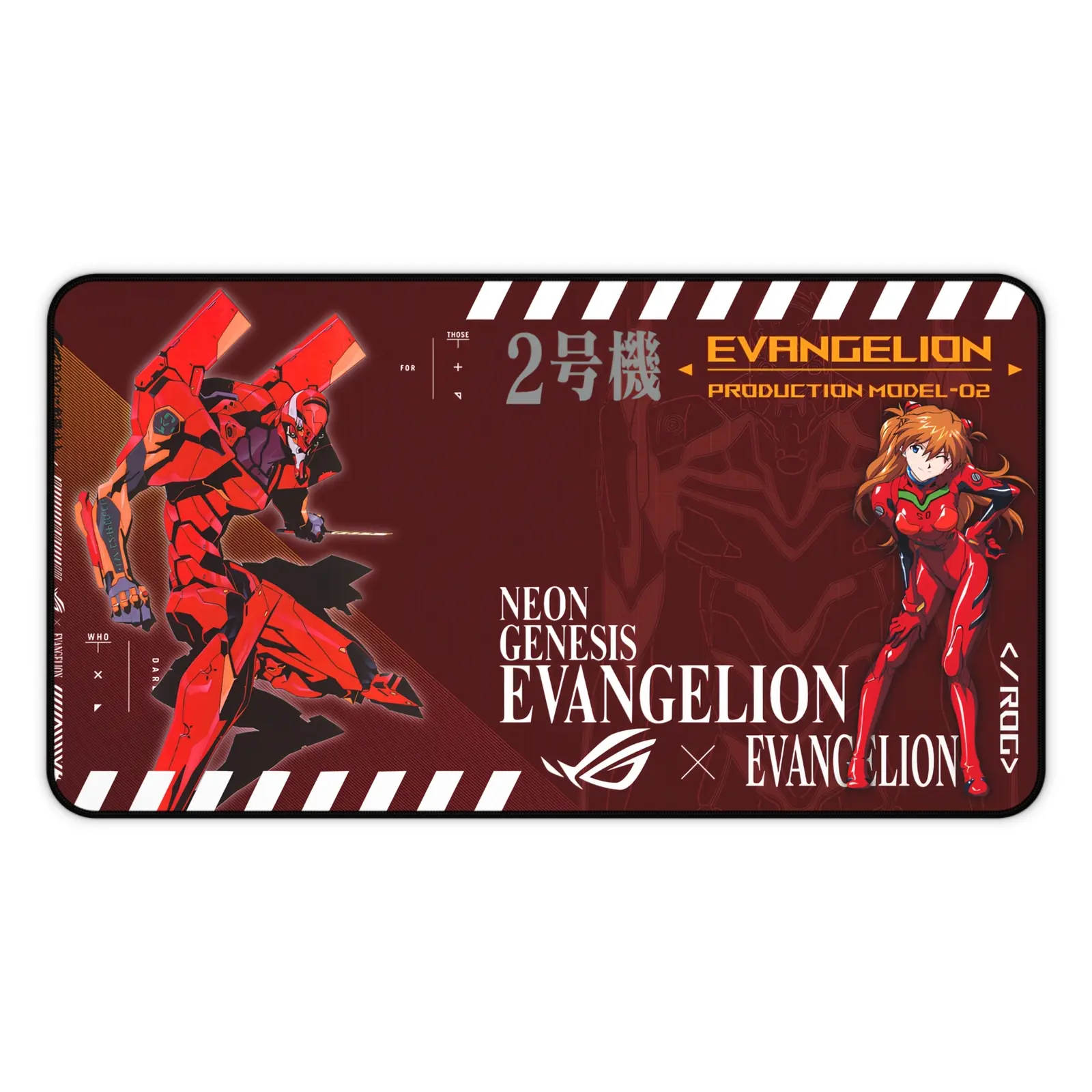 Evangelion Eva 02 Mouse Pad and Playmat Anime Desk Mat Mousepad Gift for Gamers Office