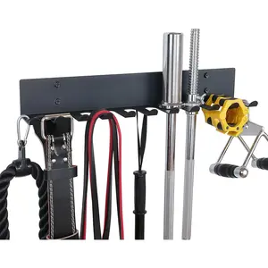 Home Gym Storage Rack, Extra Long 23'Barbell Rack Weight Room Organizer 11 Prong Gym Equipment Storage Rack for Gym Accessories Like Fitness Bands