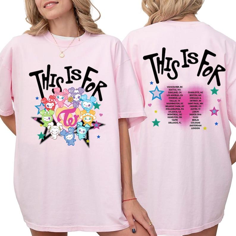 Twice Lovely World Tour Part 2 T-shirt, Twice This For Shirt, Twice Tour 2026 Merch, Cute Twice Hoodie Twice Kpop Shirt Sweater For Once