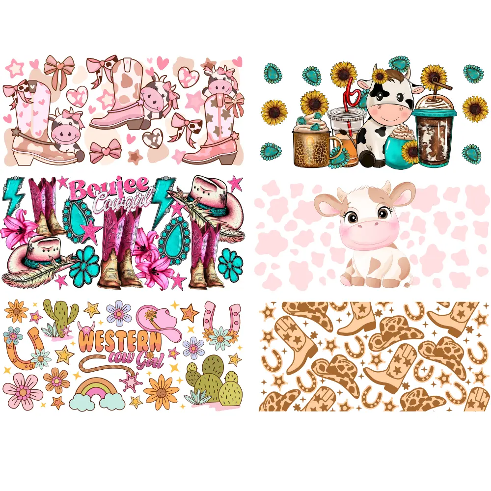 Western 6pc.UVDTF wrap bundle