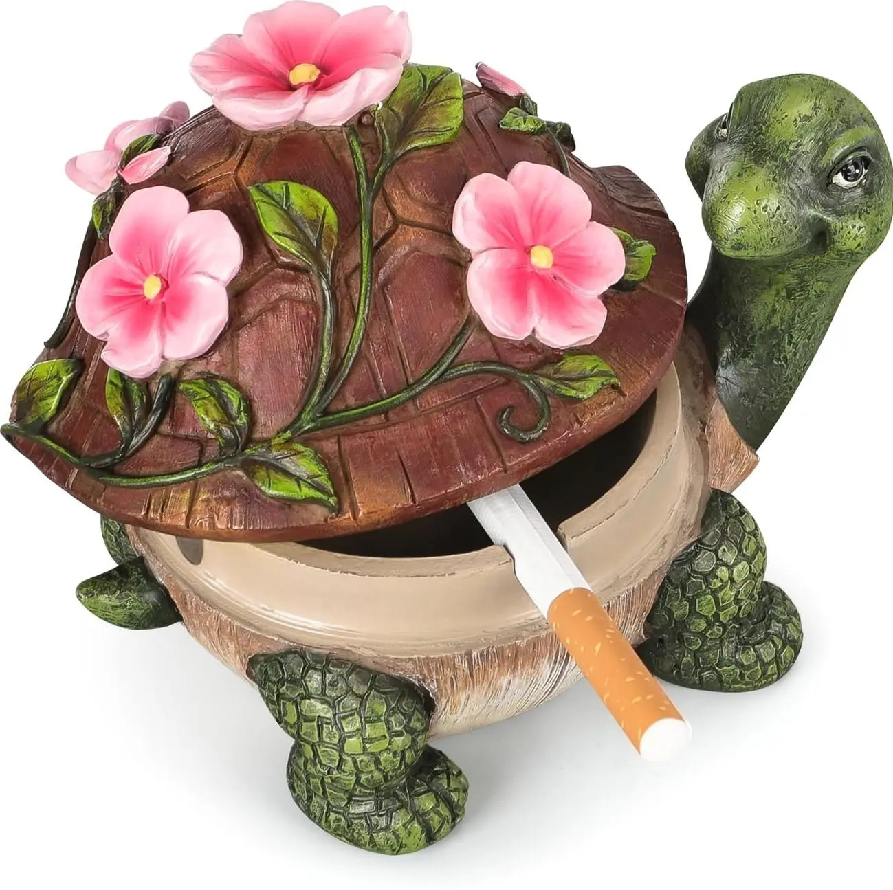 Ashtrays, Cute Turtle Outdoor Ashtray for Cigarettes for Home Office, Porch Patio Decorations, Outdoor Indoor Ashtray, Holiday Gift