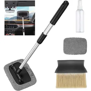 Windshield Cleaning Tool Car Glass Cleaner Inside Window Brush Auto Details Brush Window Vent Cleaner