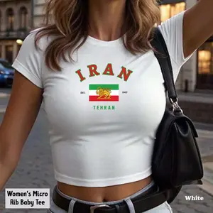 Iran Baby Tee Y2k Clothing,Vintage, Streetwear