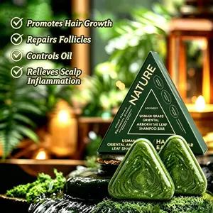 Strengthen & Anti Hair Loss Shampoo Bar - reduces hair loss, promotes hair growth, controls oil, relieves dandruff, repairs damaged hair, and nourishes hair #Summervibes Mothersday Gift