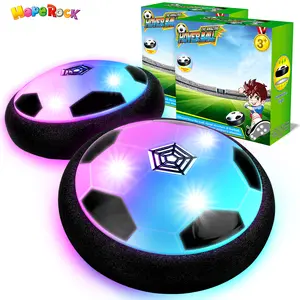 Hope rock 2 Pack Hover Soccer Ball with LED Lights,  Indoor Soccer Ball Foam Bumper for Toddlers, Indoor Games for Kids Ages 3-9, Includes 8 Pcs Batteries