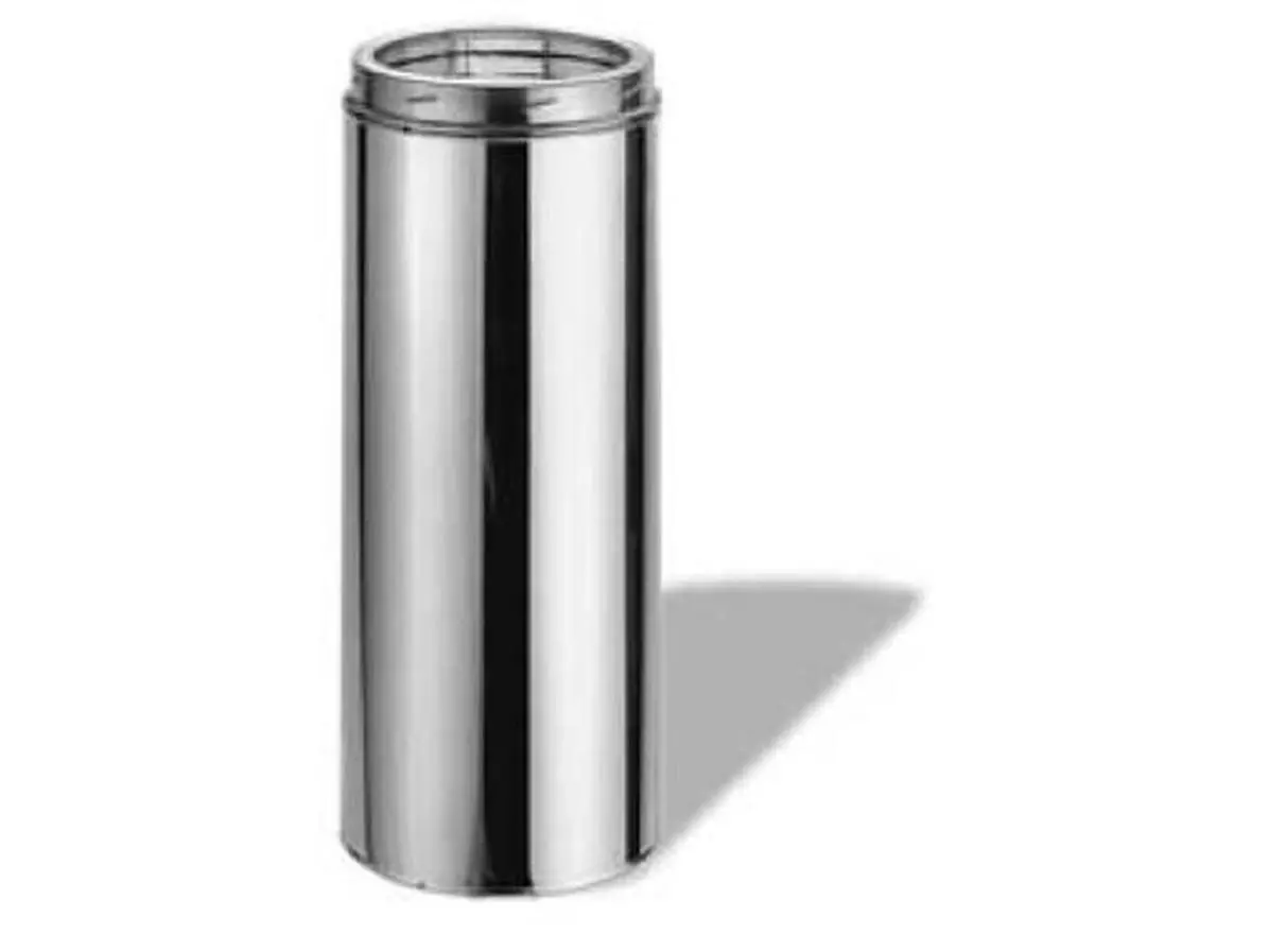 M & G Duravent 6DT-36CF Duratech Factory-Built Chimney Pipe - 6" x 36" Size, 430-Alloy Duratech Inner Line, Galvalume Outer Wall (for Home Improvement, Patio Heaters & Fire Pits)