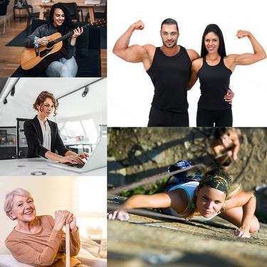 Pro Grip Trainer 4-Pack  Adjustable Resistance (10-130 lbs) Gym Muscle Builder， Weak Grip? Fix in 2 Weeks!  (Office/Gym/Carpal Tunnel Relief) forearm exerciser