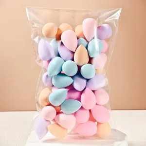 Mini Makeup Sponge 10/30/50/100 Pcs, Foundation Blending Beauty Sponge, Glam, Flawless for Liquid, Cream, and Powder, Multi-color Makeup Puff, Dry and Wet Dual-use Foundation Makeup Puff, Suitable for All Skin Types