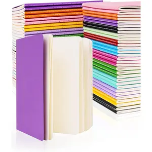 Small Notebook Bulk 60 Packs A6 (4.25x5.5 in) Mini Sketchbooks Blank Page Colorful Cover, Unlined Pocket Journals for Kids Drawing Memo Notepad 30 Sheets/60 Pages