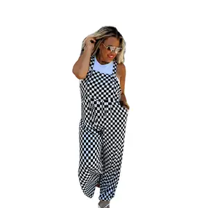 Checkered Karli Boho Overalls