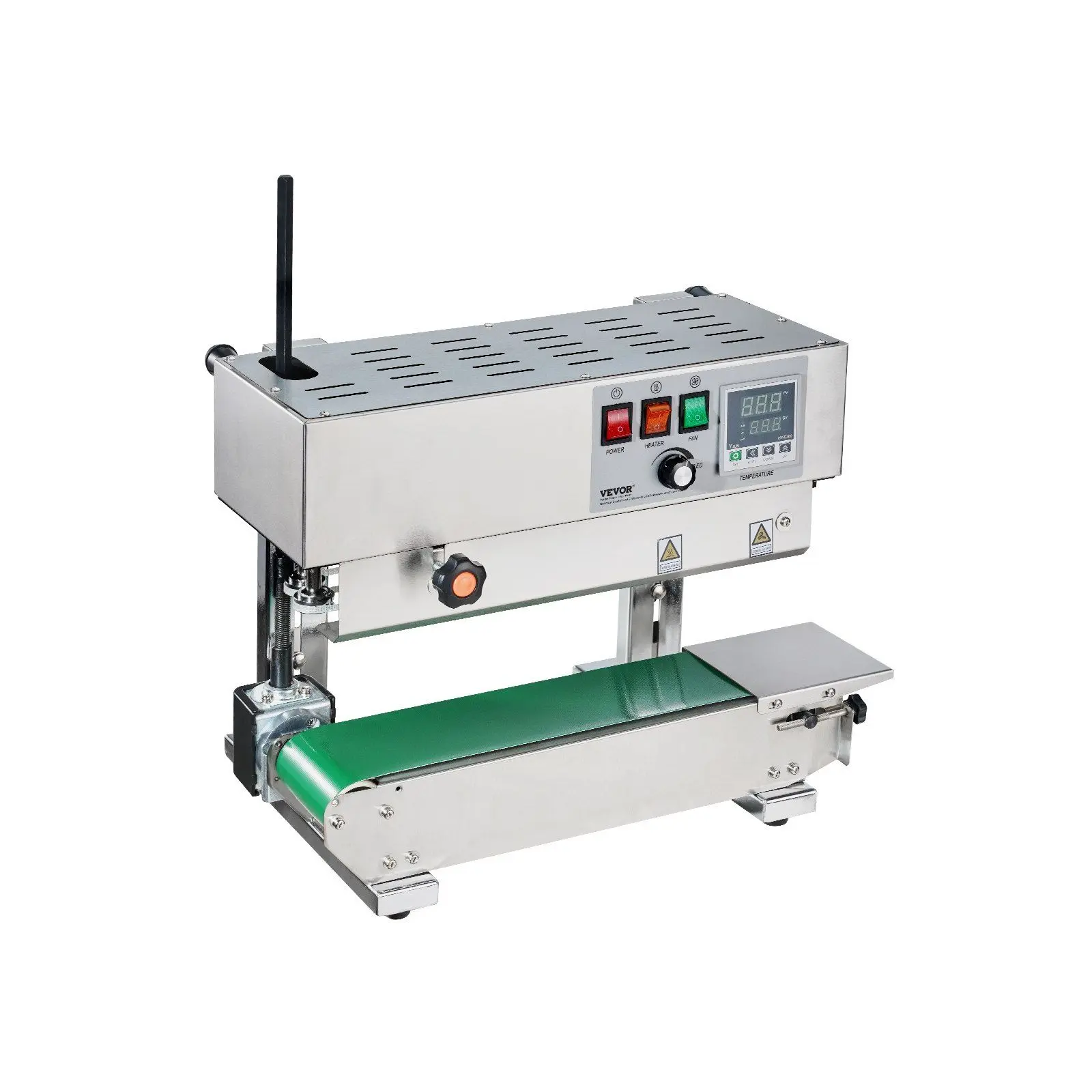 VEVOR Continuous Bag Band Sealing Machine Vertical Band Sealer Stainless Steel