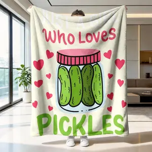 Fun Quirky Decorative Blanket, Fleece Camping Warm Blanket, Anti-Wrinkle Easy Clean, Youth Gift, Cure Series