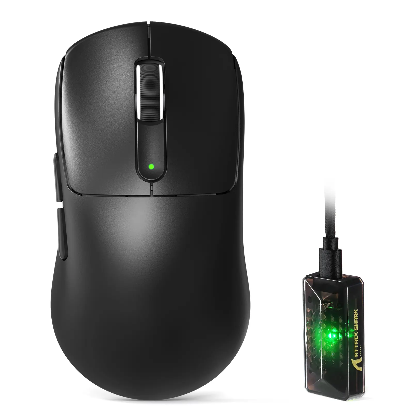 ATTACK SHARK V5 Wireless Gaming Mouse with 42000 DPI -PAW3950 MAX Sensor -55g Ultra-Lightweight-Nordic 52840 MCU,Wired/Wirelss/2.4GHz Wirelss Programmable Mouse for PC/Mac