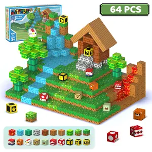 EFFUN 64/120Pcs Magnetic Building Blocks - Perfect Gift for Kids Ages 3+, Montessori Learning with More Blocks for Bigger Creations