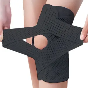 Adjustable Meniscus Knee Brace with Breathable Mesh Compression Support for Pain Relief, Adjustable Fit Sports Protective Gear for Cycling Running